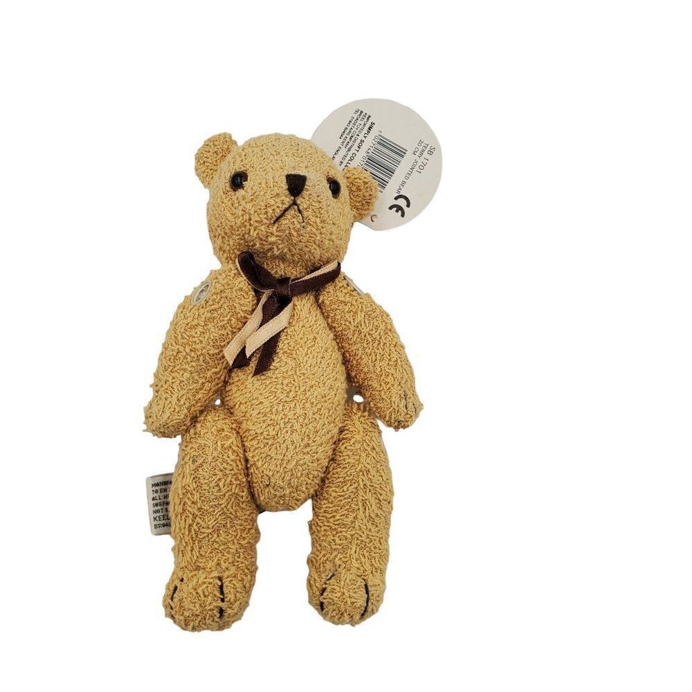 Keel Terry Jointed Teddy Bear Plush Simply Soft Collection 7" With Tags